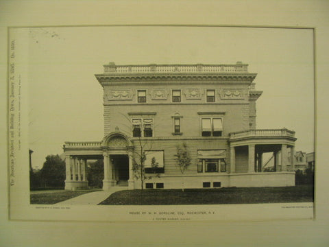 House of W. H. Gorsline, Rochester, NY, 1898, J. Foster Warner