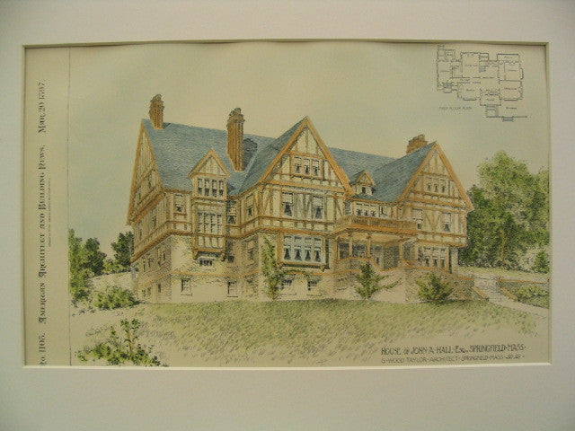 House of John A. Hall, Springfield, MA, 1897, G. Wood Taylor