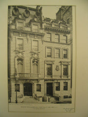 House of Philip Lehman at 7 West 54th St, New York, NY, 1901, J. H. Duncan