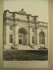 Entrance Pavillion to the Pumping-Station of the Metropolitan Water-Works at Chestnut Hill, Newton, MA, 1901, Shepley, Rutan and Coolidge