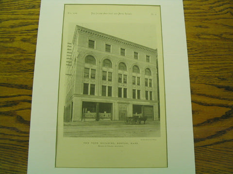 The Pope Building, Boston, MA, 1891, Peabody and Stearns