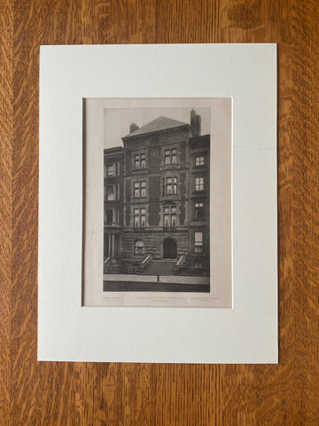 J Coleman Drayton House, 380 5th Ave, New York, McKim Mead & White, Architects, 1885, Original