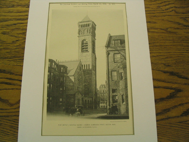 First Baptist Church, Boston, MA, 1894, Gambrill & Richardson