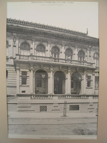 Porch at Providence Public Library, Providence, RI, 1900, Stone, Carpenter and Wilson