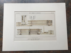 South Park High School, Buffalo, NY, 1914, Green & Wicks, Hand Colored Original *