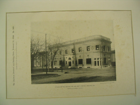 Offices of the Oakland Gas and Heat Company, Oakland, CA, 1894, Coxhead & Coxhead