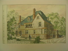 Offices and Keepers Residence at Albany Cemetery , Albany, NY, 1883, Robert W. Gibson