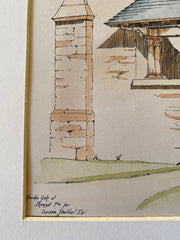 Garden Gate at C Stoddart House, Benezet, PA, 1889, Original Hand Colored -