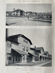 Morgan Park, MN, Dean & Dean, Architects, 1918, 5 Lithographs