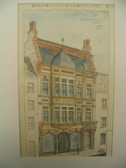 Building of C. O. Miller, Stamford, CT, 1883, Warren R. Briggs