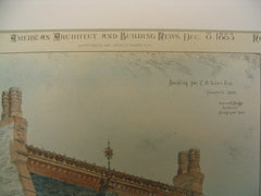 Building of C. O. Miller, Stamford, CT, 1883, Warren R. Briggs