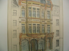 Building of C. O. Miller, Stamford, CT, 1883, Warren R. Briggs