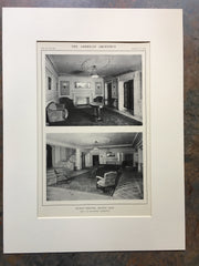 Wilbur Theatre, Stage, Interior, MA, 1914, C H Blackall, Lithograph