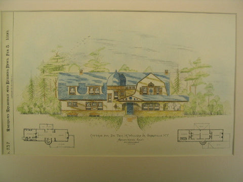 Cottage for Dr. Thos. H. Willard Jr, Greenville, NY, 1890, Adolph Haak