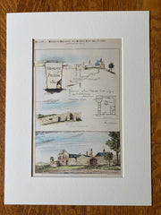 Newgate Prison, East Granby, CT, 1885, Hand Colored Original -