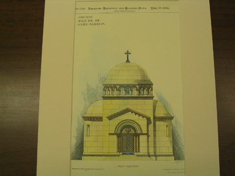 Coster Mausoleum, New York, NY, 1898, Stephenson and Greene