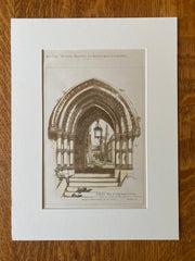 Swedenborgian Church, 22nd & Chestnut, Philadelphia, 1886, Original Hand Colored -