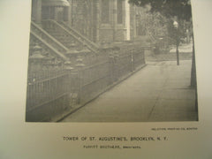 Tower of St. Augustine's , Brooklyn, NY, 1891, Parfitt Brothers