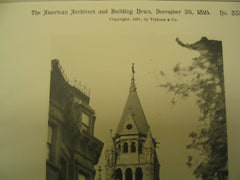 Tower of St. Augustine's , Brooklyn, NY, 1891, Parfitt Brothers