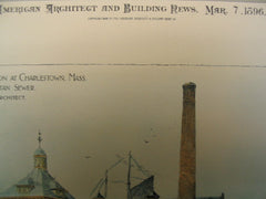 Pumping Station for Metropolitan Sewer , Charlestown, MA, 1896, Arthur F. Gray