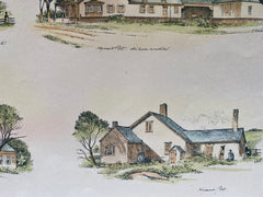 Cape Cod Sketches by E Eldon Deane, 1887, Original Hand Colored -