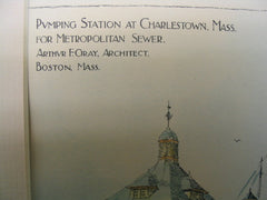 Pumping Station for Metropolitan Sewer , Charlestown, MA, 1896, Arthur F. Gray