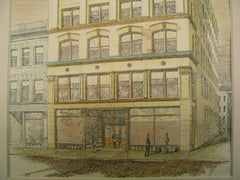 Business Premises for A. N. Mayo, Springfield, MA, 1896, Gardner, Pyne and Gardner