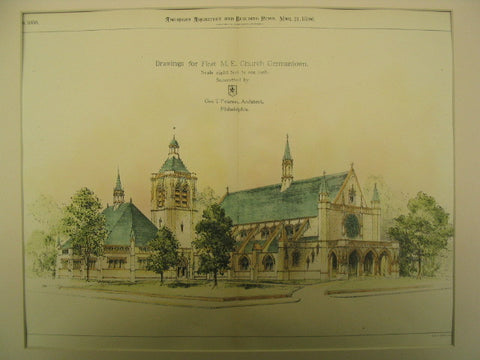 First M. E. Church, Germantown, PA, 1896, George T. Pearson