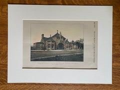 Most Holy Redeemer Cemetery, Philadelphia, PA, 1888, Original Hand Colored -
