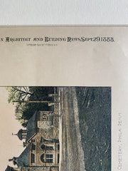 Most Holy Redeemer Cemetery, Philadelphia, PA, 1888, Original Hand Colored -