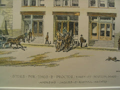 Store for Tomas E. Proctor on Essex St., Boston, MA, 1892, Andrews, Jaques and Rantoul