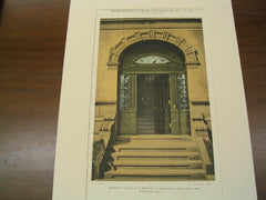 Doorway to the House of W. P. Mason, 211 Commonwealth Avenue, Boston, MA, 1890, Rotch and Tilden