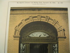 Doorway to the House of W. P. Mason, 211 Commonwealth Avenue, Boston, MA, 1890, Rotch and Tilden