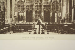 Interior of the Cathedral , Albi, France, EUR, 1890, Unknown