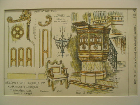 Wesleyan Chapel , Yorkshire, England, UK, 1890, T. Butler Wilson