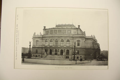 Rudolphinum , Prague, Austria [Czech Republic], 1891, Unknown