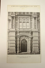 Entrance to the Larisch Palace , Vienna, Austria, EUR, 1890, Vandermill and Sicardsburg