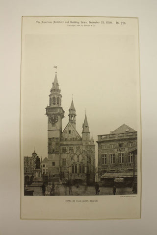 Hotel de Ville , Alost, Beligum, EUR, 1890, n/a