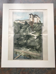 Sculptor's Studio for Karl Bitter, Weehawken, NJ, 1899, Original Hand Colored *