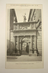 Entrance to the Old Schlosskapelle , Dresden, Germany, EUR, 1890, n/a