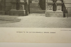 Entrance to the Old Schlosskapelle , Dresden, Germany, EUR, 1890, n/a