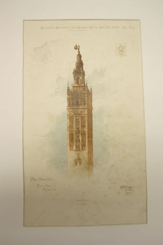 Giralda, part of the Cathedral, Seville, Spain, EUR, 1890, n/a