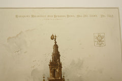 Giralda, part of the Cathedral, Seville, Spain, EUR, 1890, n/a