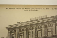 House on Museum Place , Budapest, Hungary, EUR, 1890, Nic. Von Ybl