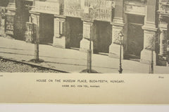 House on Museum Place , Budapest, Hungary, EUR, 1890, Nic. Von Ybl