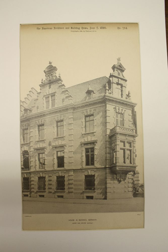 House , Mainz (Mayence), Germany, EUR, 1890, Von Hoven