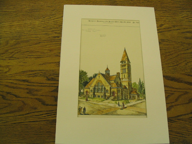 Second Baptist Church, Danbury, CT, 1891, Warren Briggs