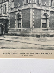 House of Elbridge T. Gerry on 5th Avenue, New York, NY, 1894, R. M. Hunt