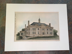 House of George Allen, St Louis, MO, 1893, Eames & Young, Original Hand Colored *