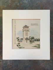 Tank & Greenhouse, B S Barnes, St Louis, MO, 1893, Original Hand Colored *